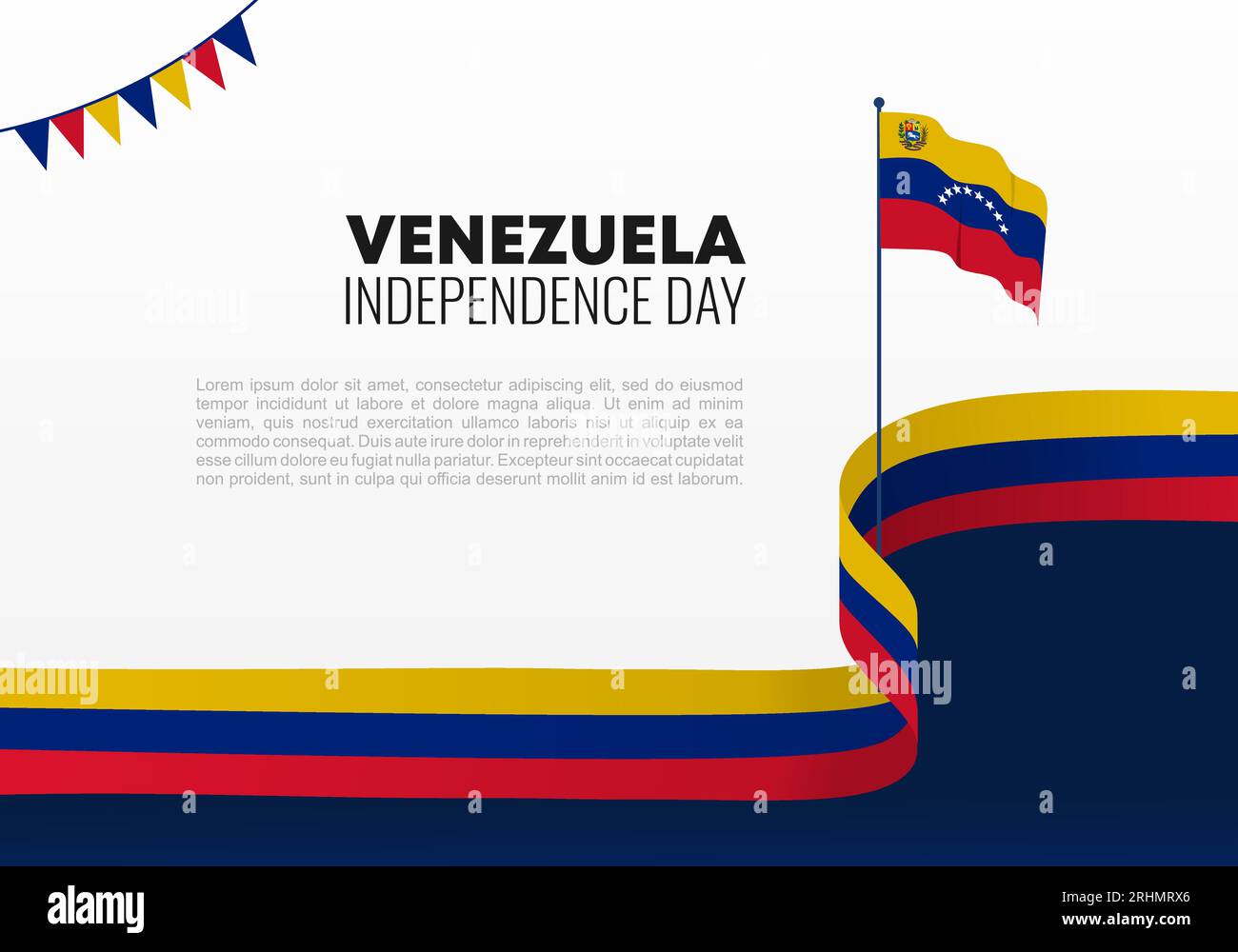 Venezuela independence day background banner poster for national