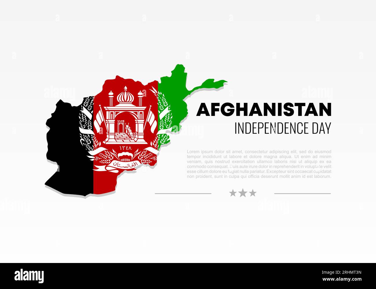 Afghanistan Independence day background banner poster for national