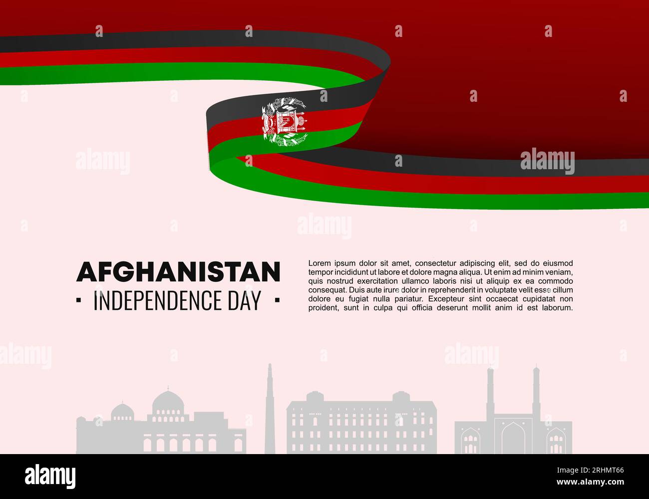 Afghanistan Independence day background banner poster for national