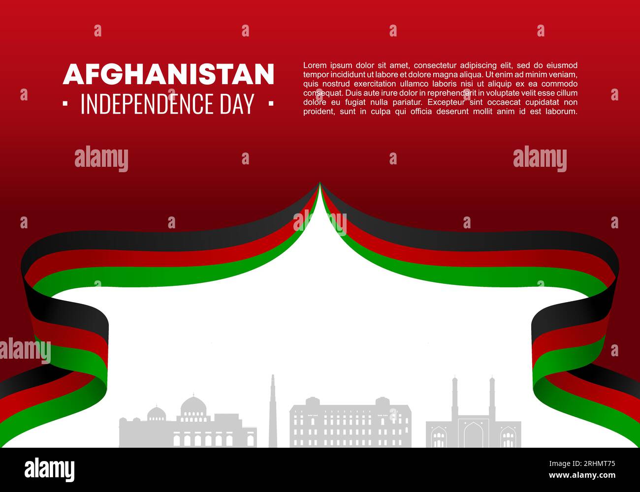 Afghanistan Independence day background banner poster for national
