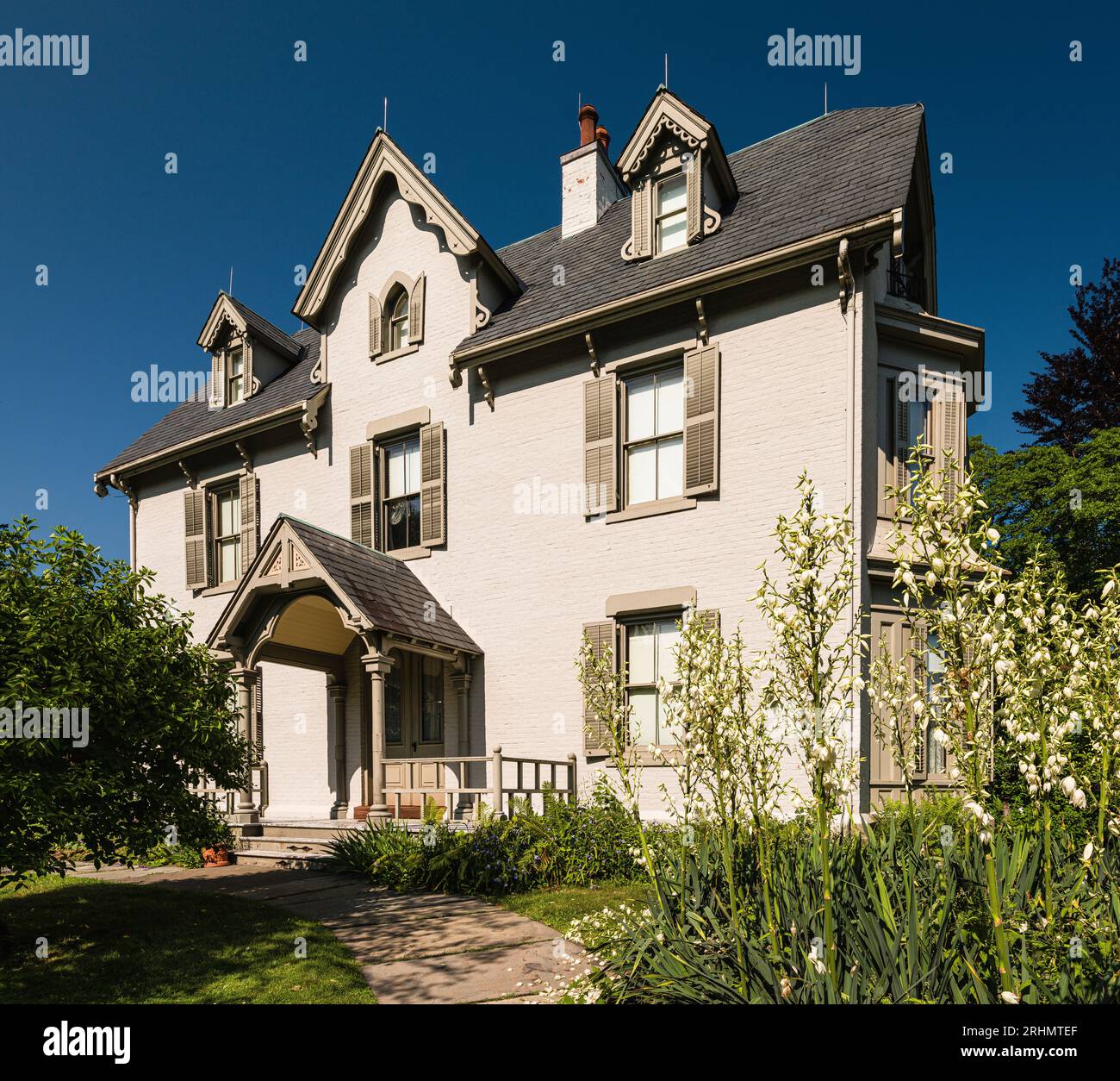 Harriet Beecher Stowe House   Hartford, Connecticut, USA Stock Photo