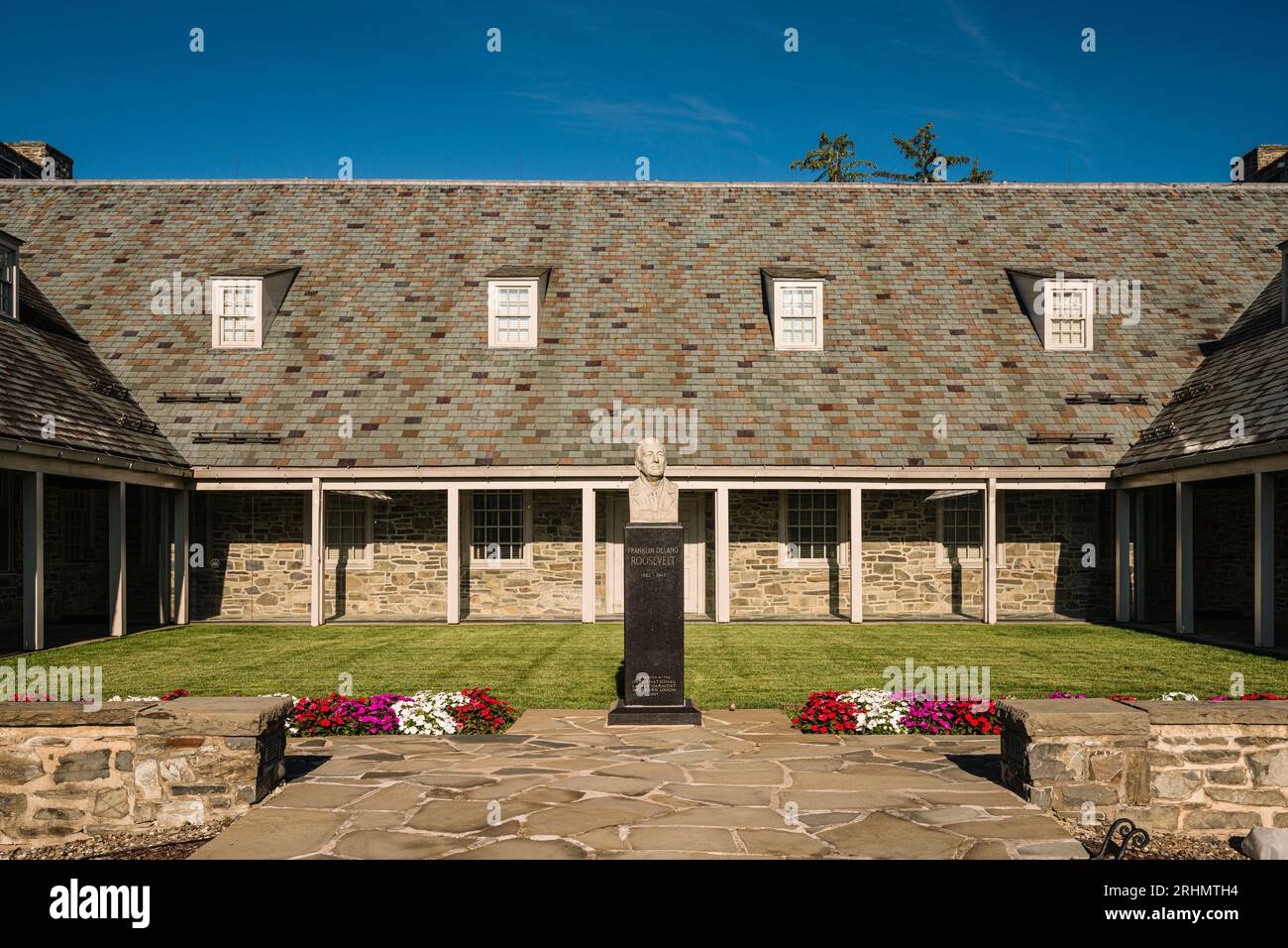 Franklin D. Roosevelt Presidential Library and Museum Home of Franklin D. Roosevelt National Historic Site _ Hyde Park, New York, USA Stock Photo