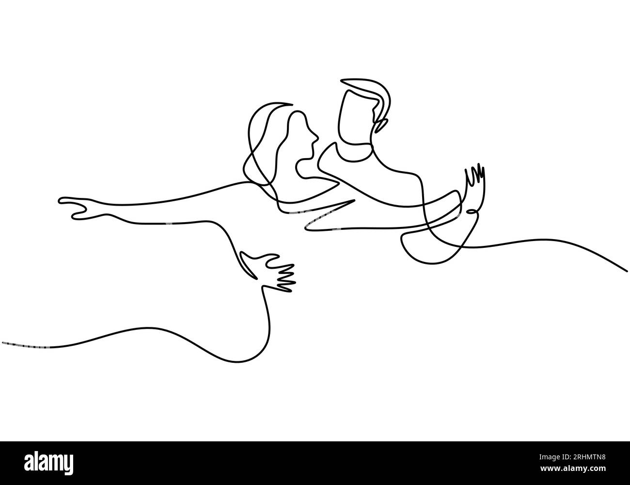 One continuous single line drawing of three dancing people picasso style  Stock Vector Image & Art - Alamy