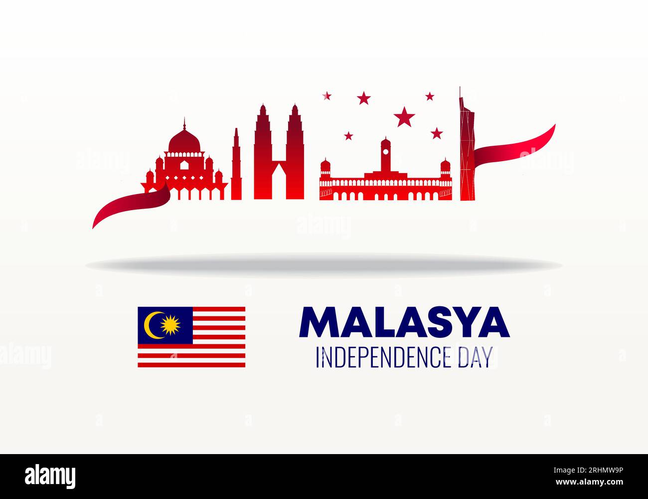 Malaysia Independence day background banner poster for national