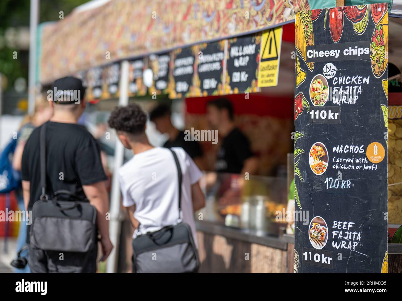 The international street food market during the August fest 2023. The