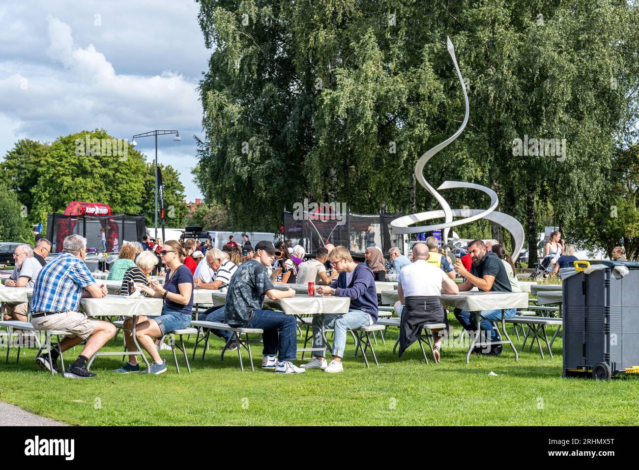 The international street food market during the August fest 2023. The