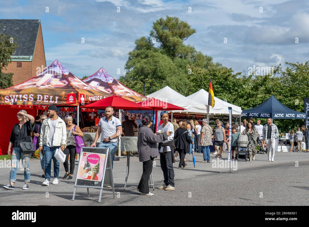 The international street food market during the August fest 2023. The