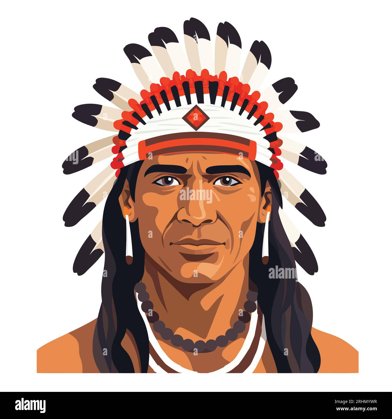 Indian man portrait Stock Vector Images - Alamy