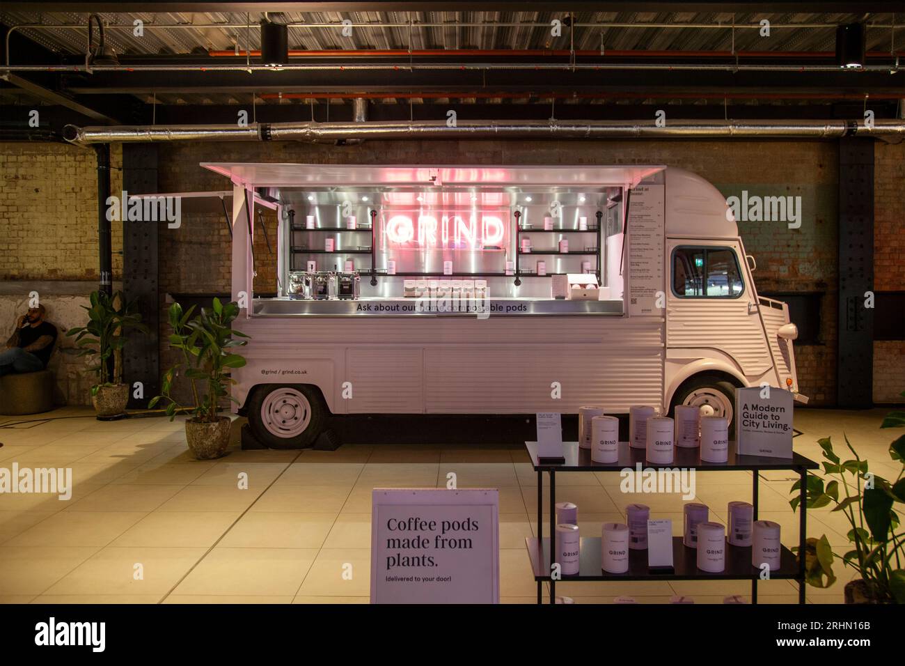 Grind Coffee Truck inside Battersea Power Station Mall London UK