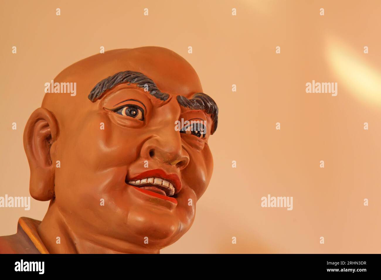 closeup of buddhism bodhisattva statues in a temple, north china Stock