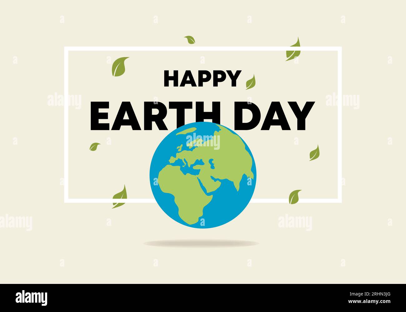 Happy earth day banner poster with globe celebration on april 22 Stock ...