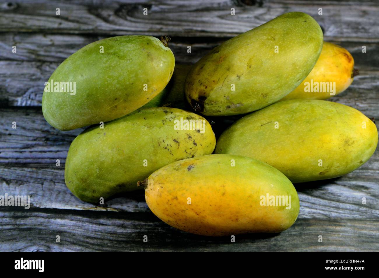 Pile of Egyptian fresh mango fruit with tropical delicacy, mangoes are
