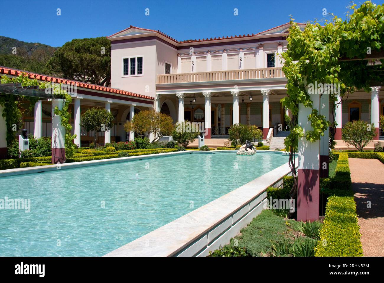 The Getty Villa in Malibu, California Stock Photo