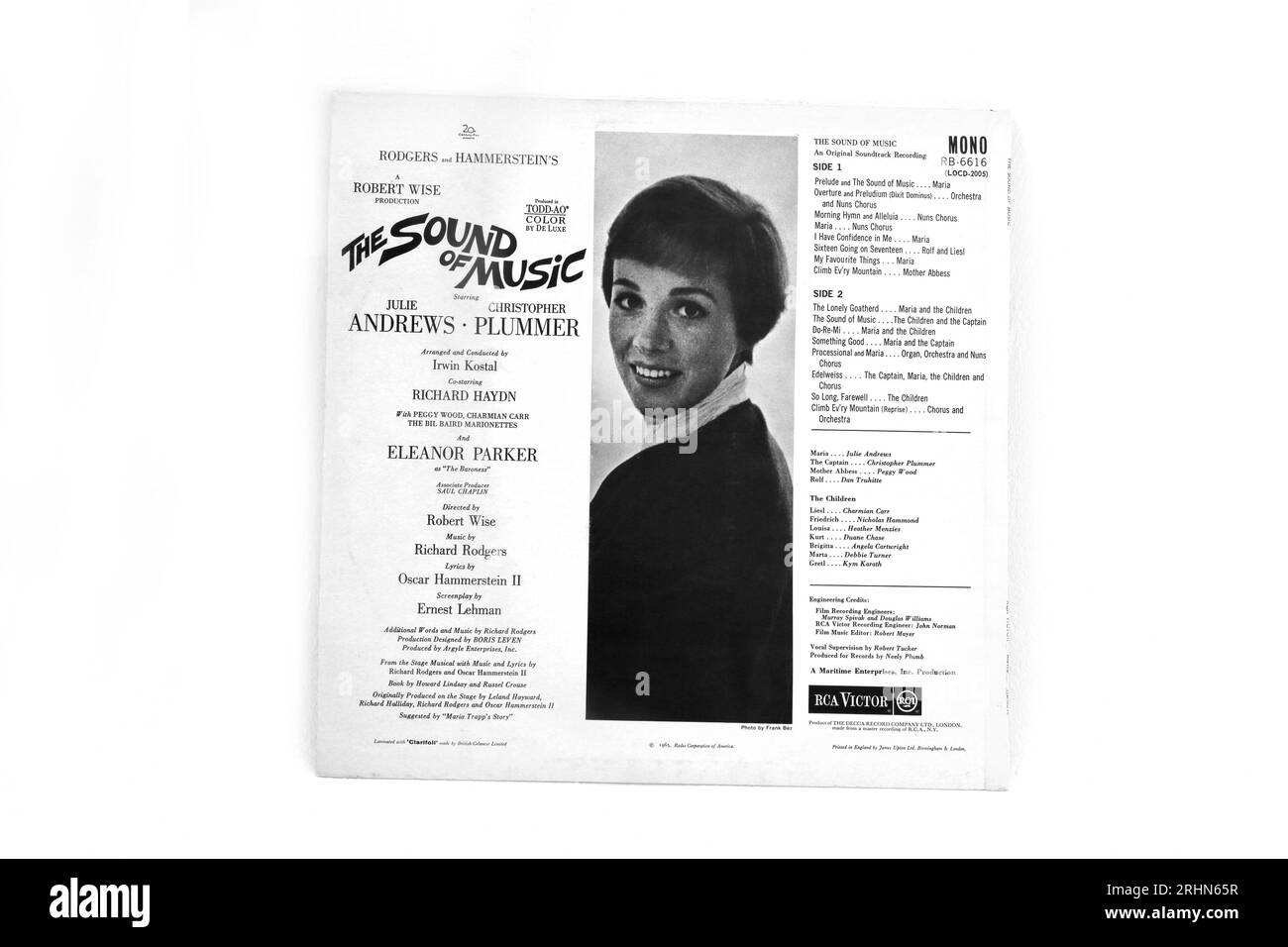 The Sound of Music Soundtrack Record Stock Photo