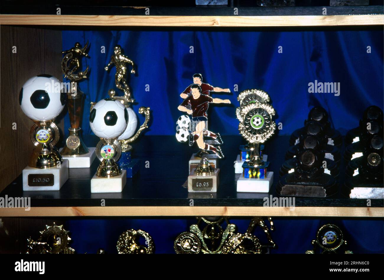 Collection Of Trophies In Different Sports on Sale Stock Photo