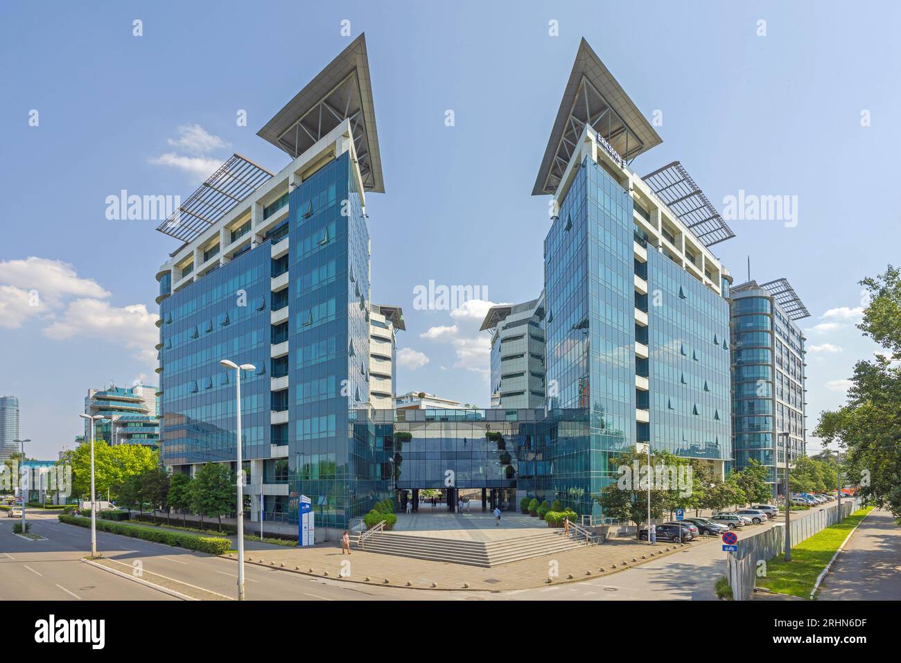 Belgrade, Serbia - June 19, 2023: Modern Office Building Complex Sava ...