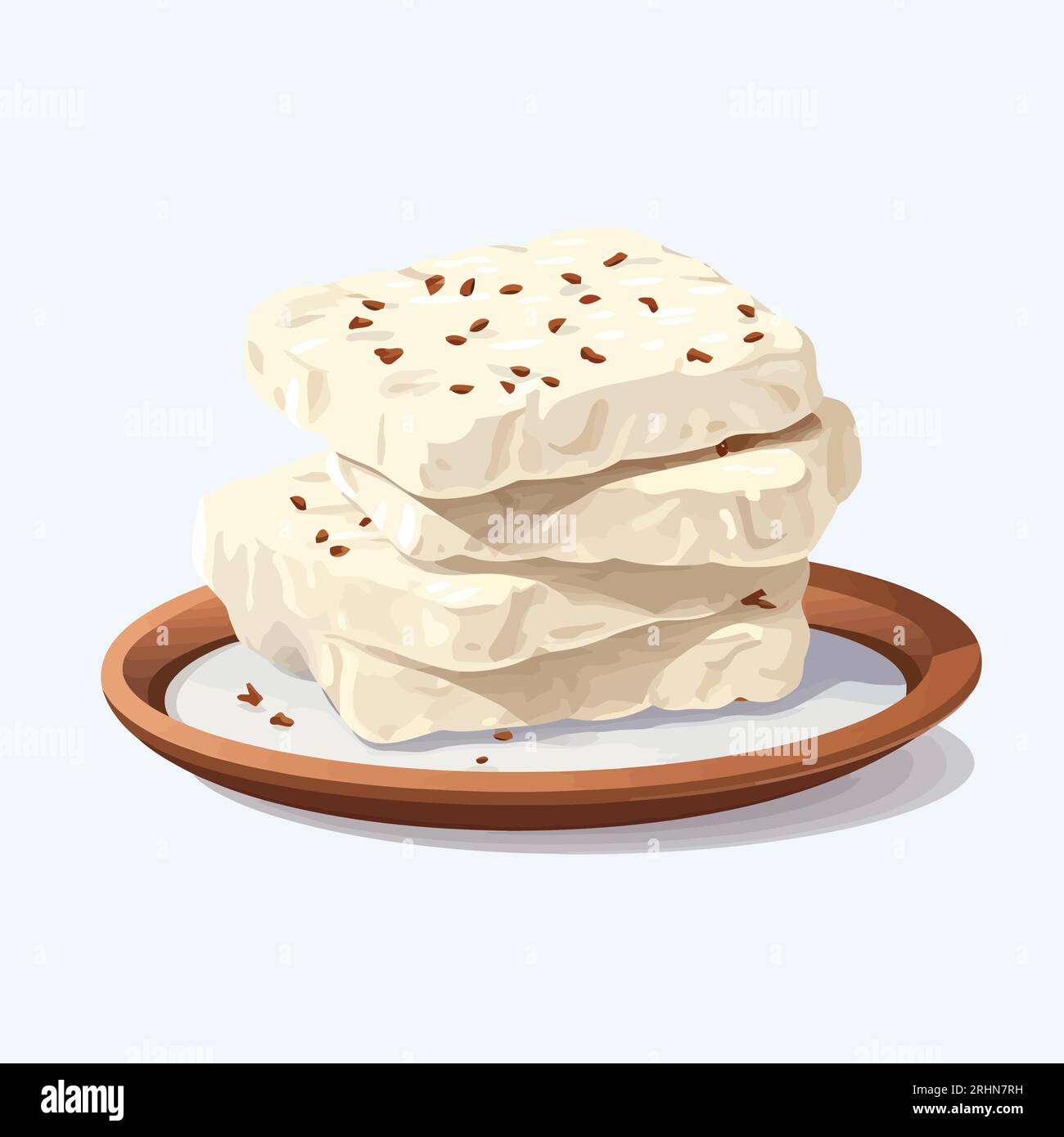 Feta cheese vector flat minimalistic isolated Stock Vector Image & Art