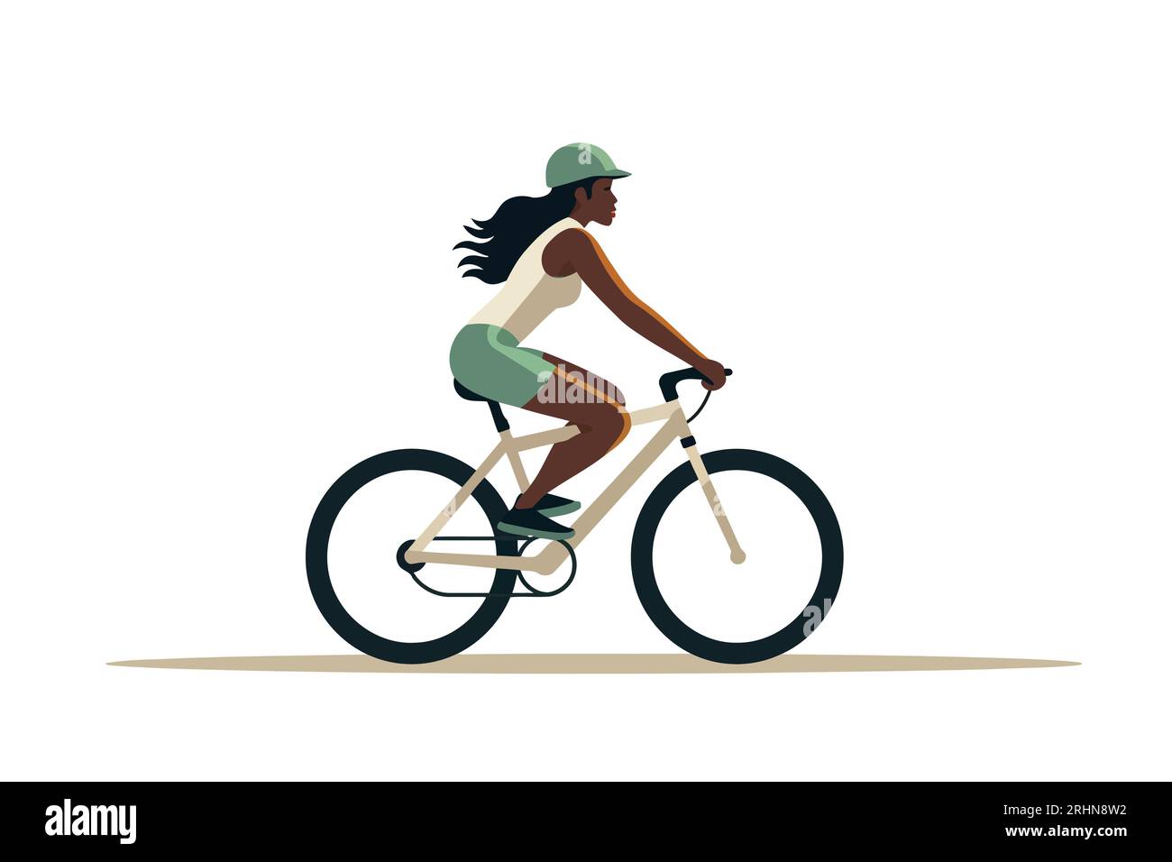 Person Riding Bicycle Vector Silhouette of person riding bike Cut Out Stock Images & Pictures - Alamy