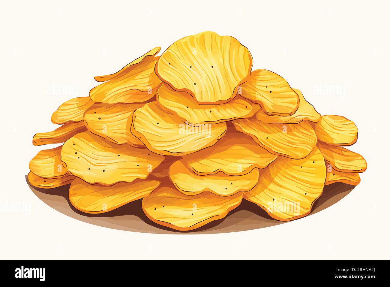potato chips vector flat minimalistic isolated Stock Vector Image & Art