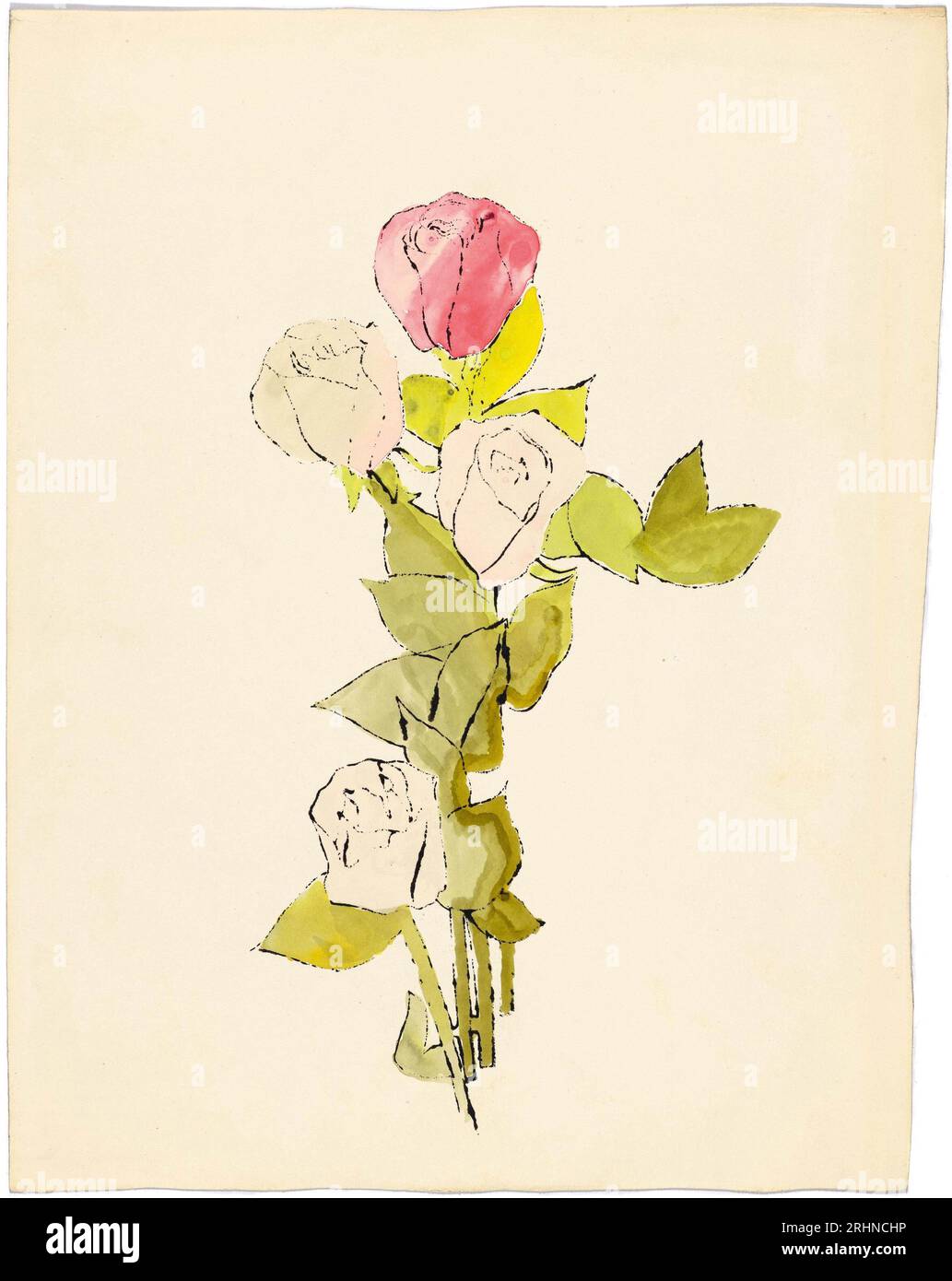 Still Life Flowers. Museum: PRIVATE COLLECTION. Author: ANDY WARHOL. Stock Photo