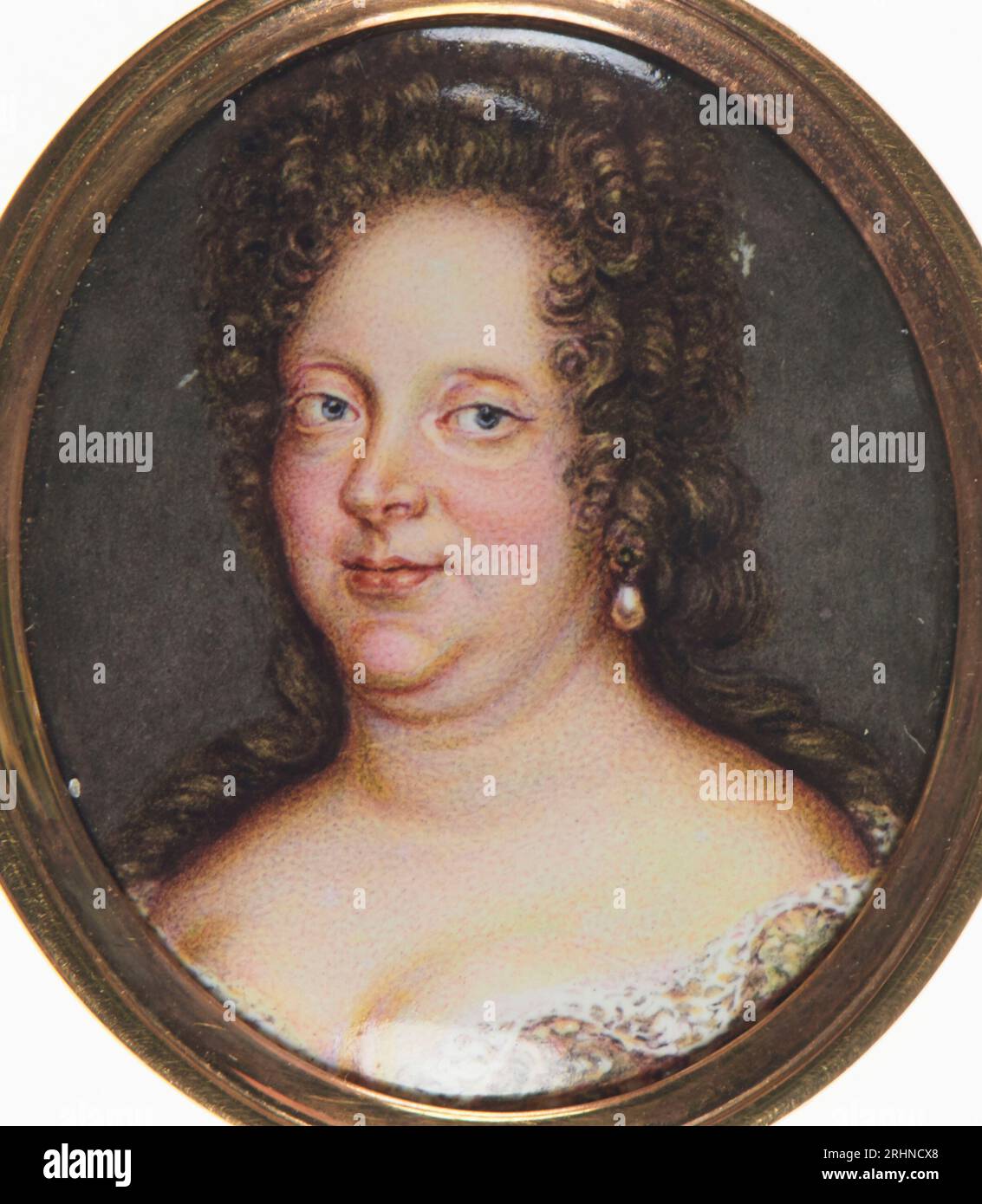 Portrait of Prinzessin Luise Caroline Radziwill (1667-1695), Countess Palatine of Neuburg. Museum: Royal Castle, Warsaw. Author: SAMUEL BLESENDORF. Stock Photo