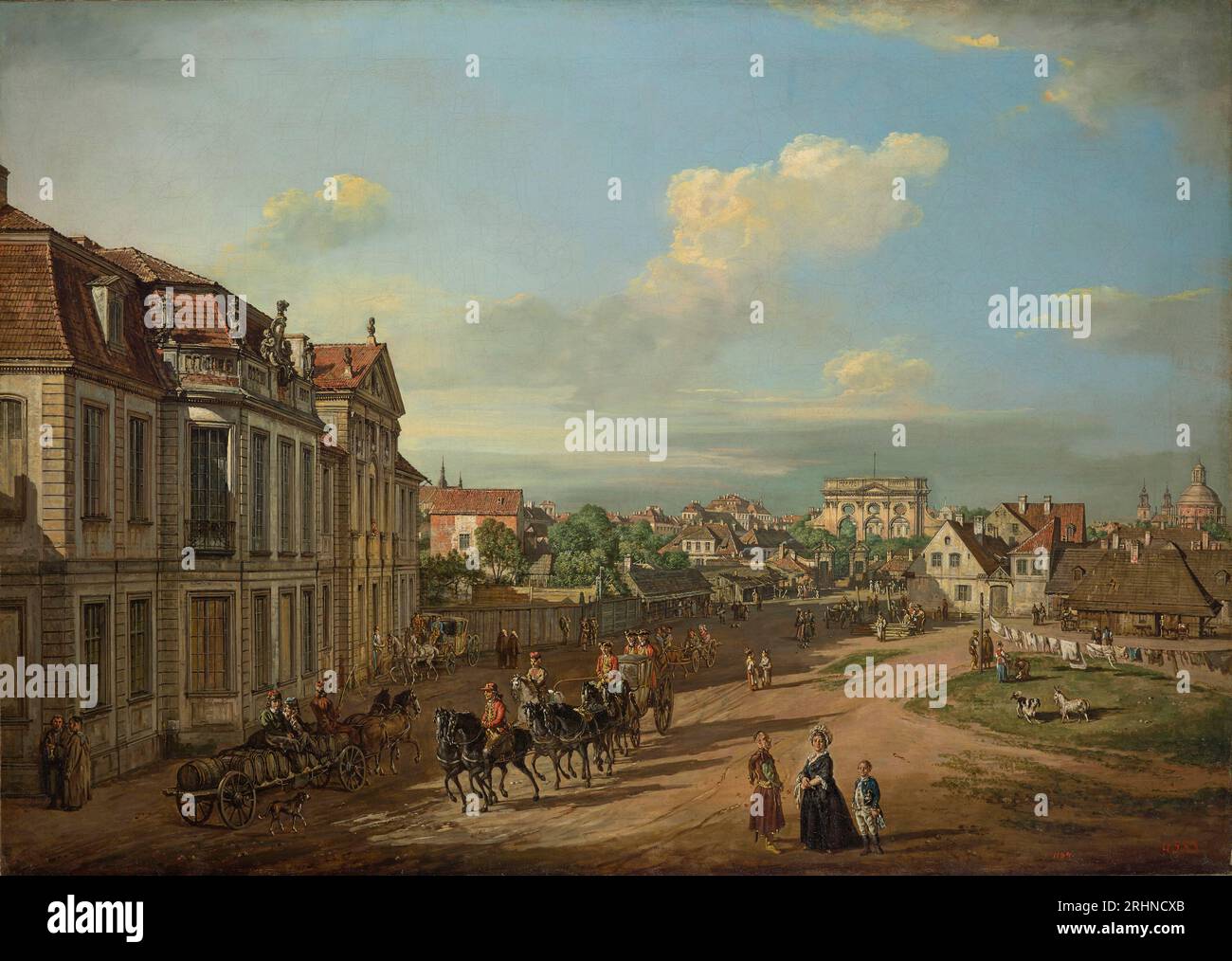 The Iron Gate Square In Warsaw Museum Royal Castle Warsaw Author Bernardo Bellotto Stock 4175