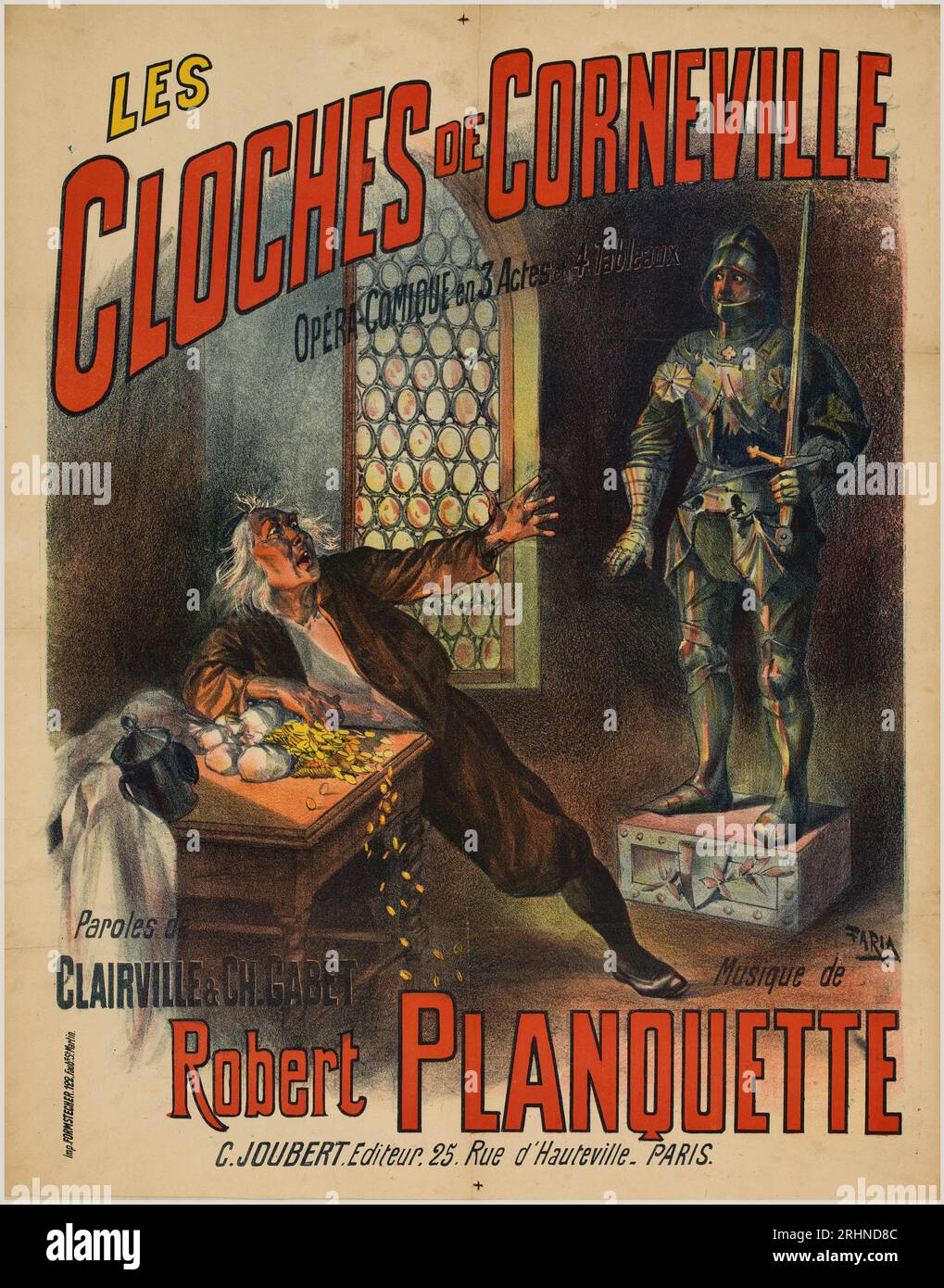 Opéra comique 'Les Cloches de Corneville' by Robert Planquette. Museum: PRIVATE COLLECTION. Author: Cândido de Faria. Stock Photo