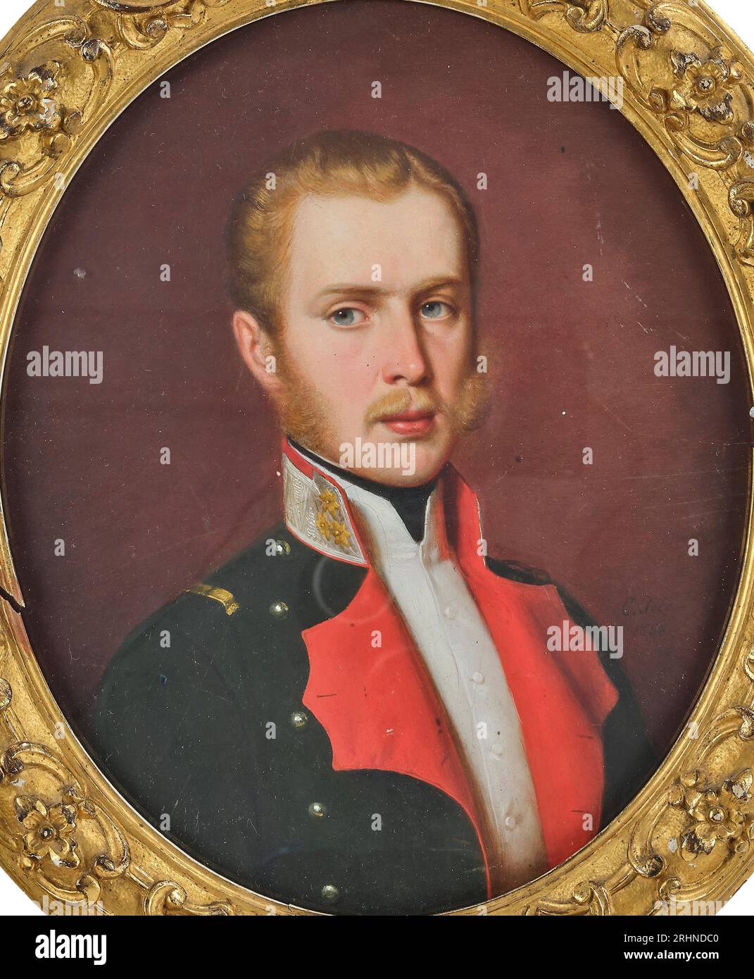 Portrait of Archduke Karl Ludwig of Austria (1833-1896). Museum: PRIVATE  COLLECTION. Author: Caspar Jele Stock Photo - Alamy
