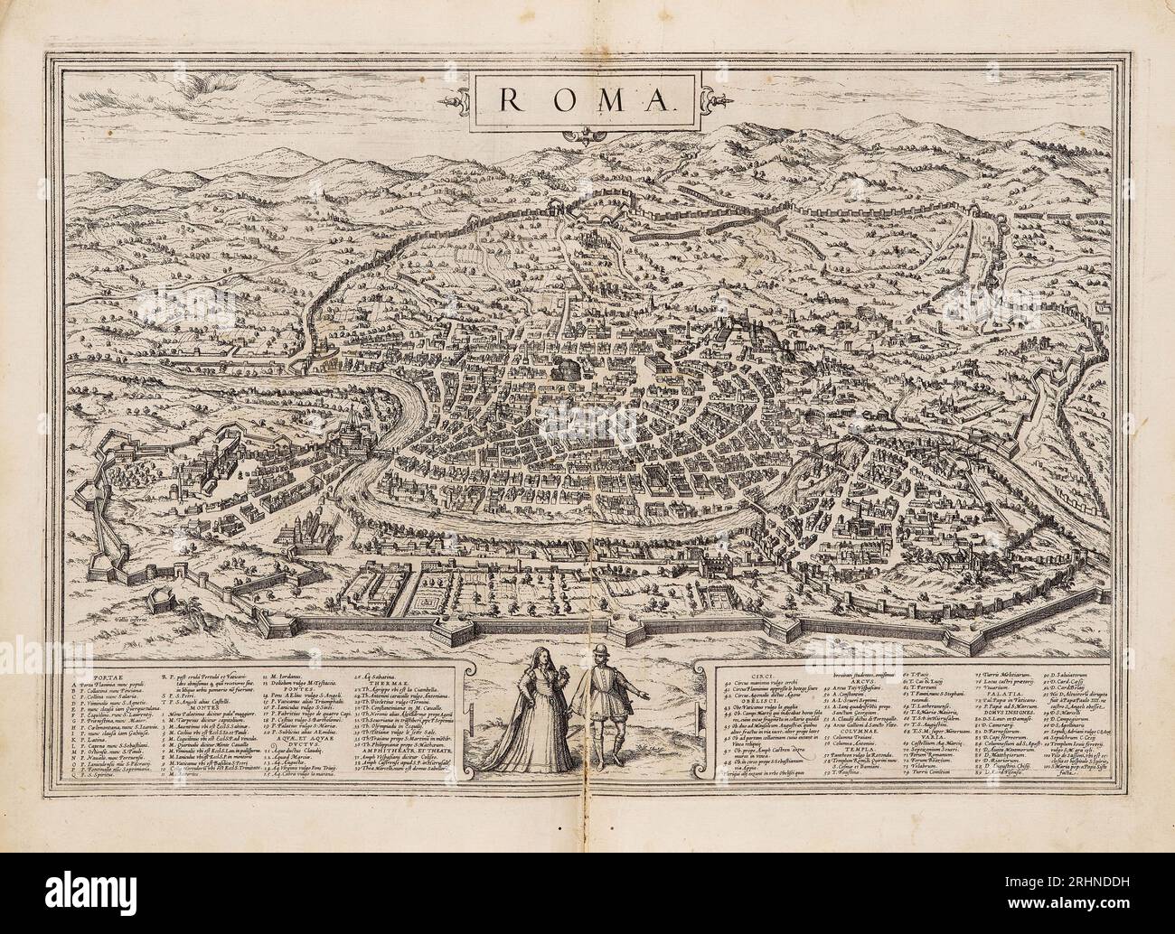 George Braun Rome. From Civitates orbis terrarum. Museum: PRIVATE COLLECTION. Author ...
