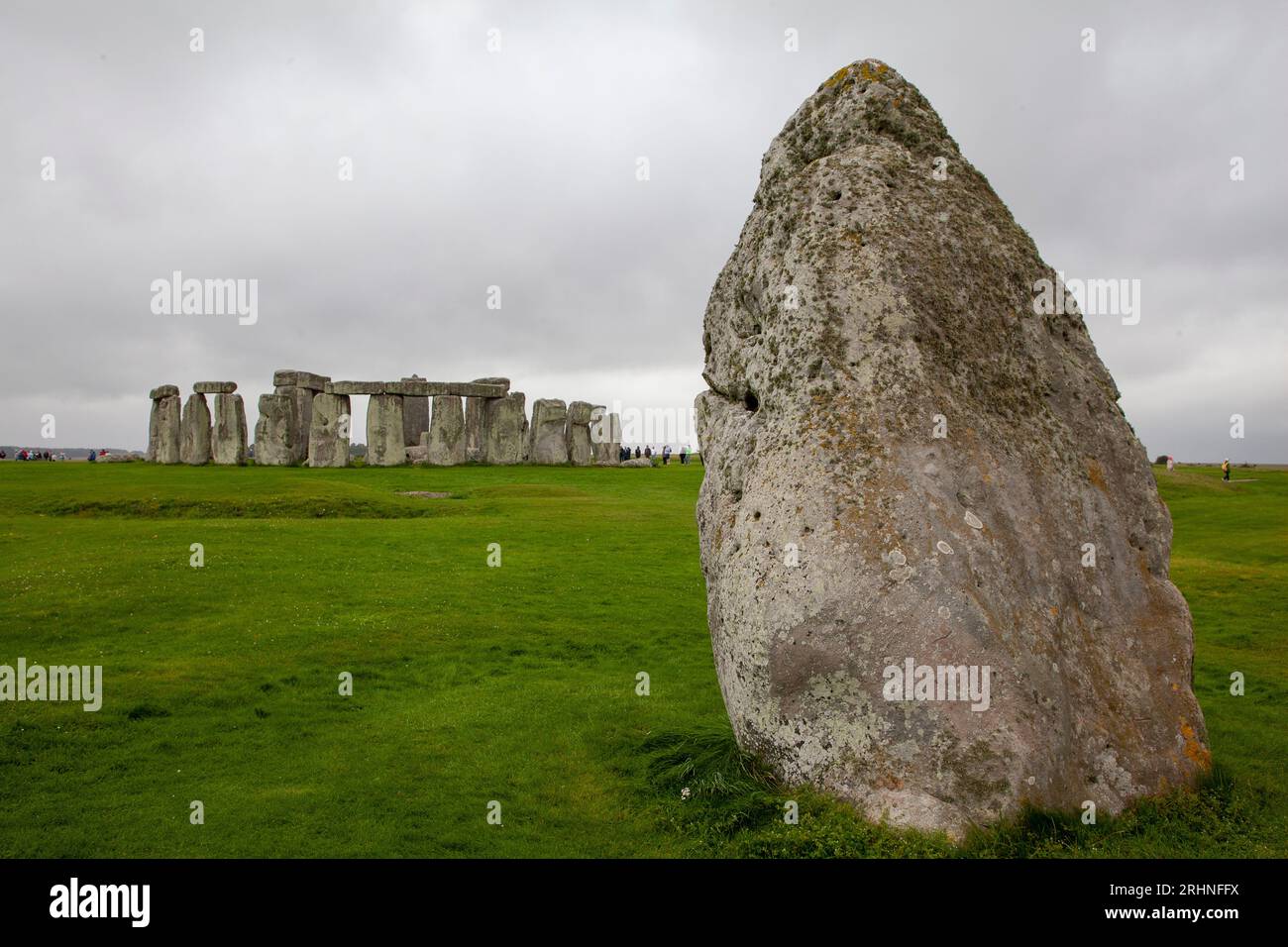 Stonehenge, a prehistoric monument close to Amesbury, Whiltshire Stock Photo