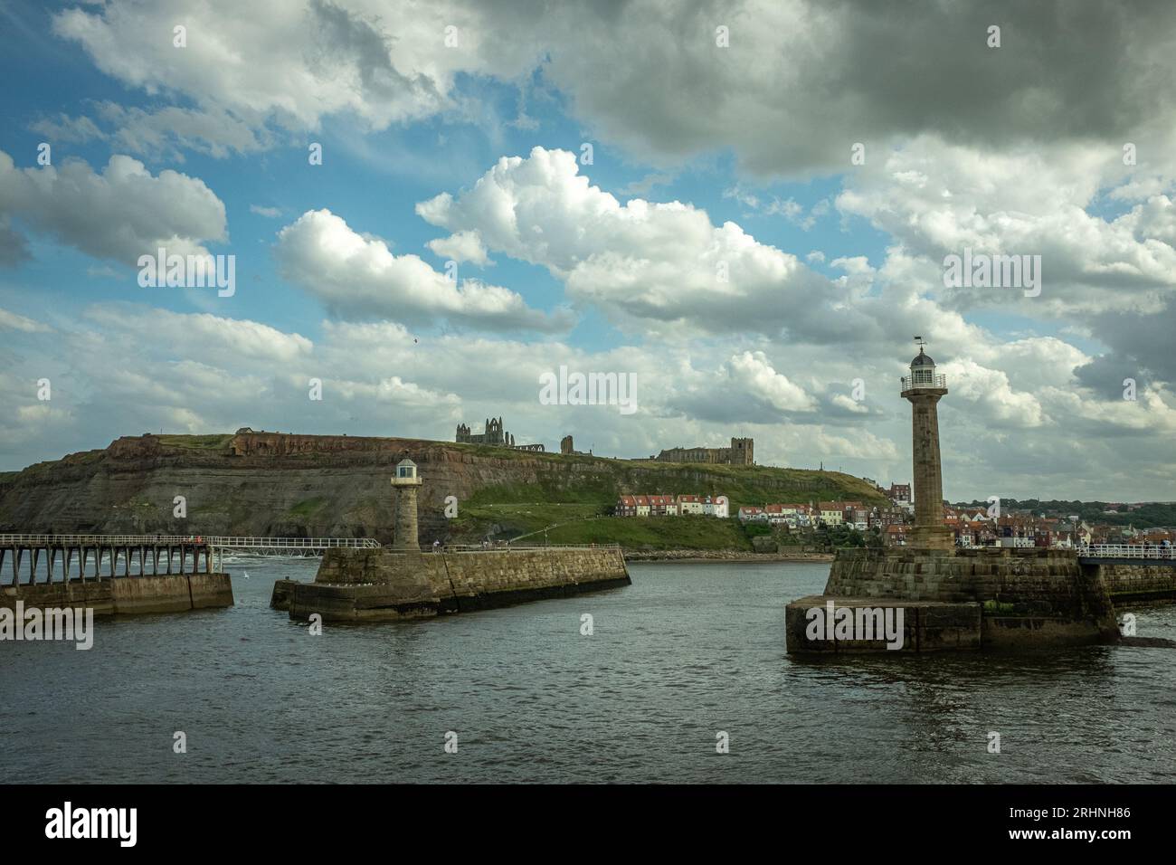 Whitby and surrounding area Stock Photo