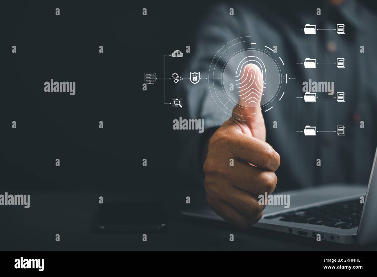 Securing personal and financial data with a futuristic fingerprint ...