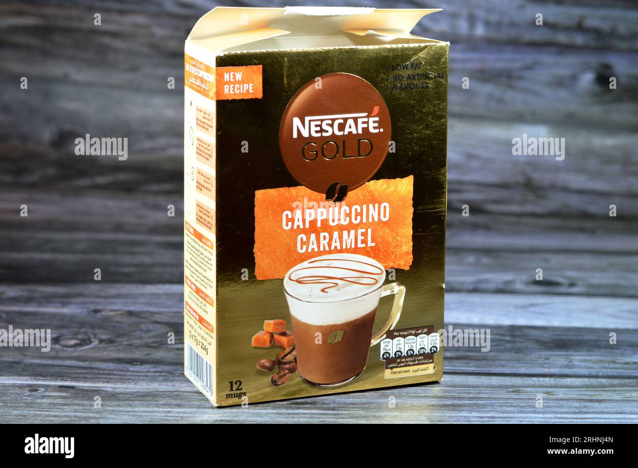 LONDON, UK - AUGUST 15, 2019: Pack of Nescafe Gold Cappuccino Skinny on  White Background Editorial Stock Image - Image of drink, caramel: 156179114