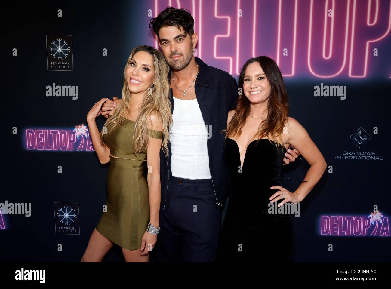 Los Angeles, Ca. 17th Aug, 2023. Chloe Rose Lattanzi, Michael Easterling, Jaala Ruffman at the Los Angeles Premiere Of "Deltopia" at PThe Landmark Westwood in Los Angeles, California on August 17, 2023. Credit: Faye Sadou/Media Punch/Alamy Live News Stock Photo