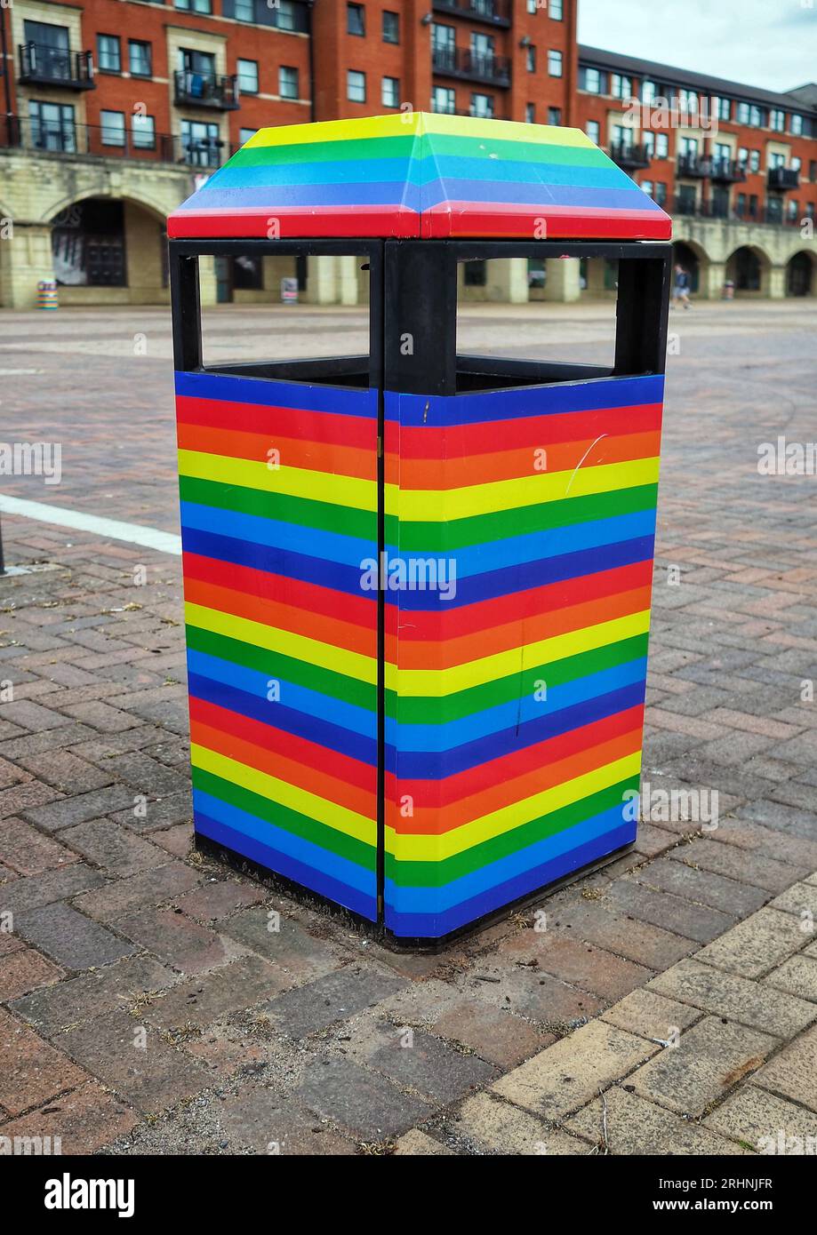 Pride Rubbish Bin, Wolverhampton July 2023 Stock Photo Alamy