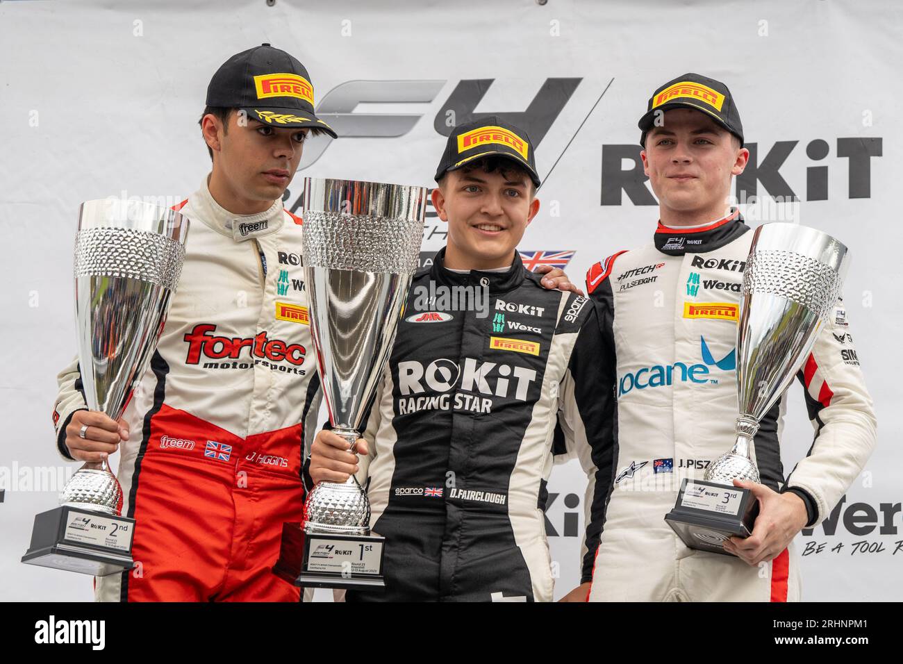 Formula 4 Knockhill Sunday Podium James Higgins, DEAGEN FAIRCLOUGH ...