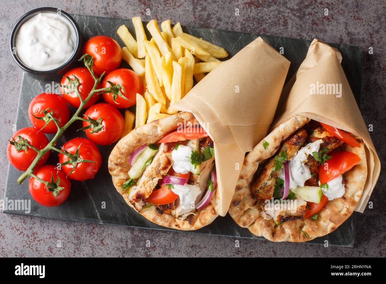 Pita gyros souvlaki