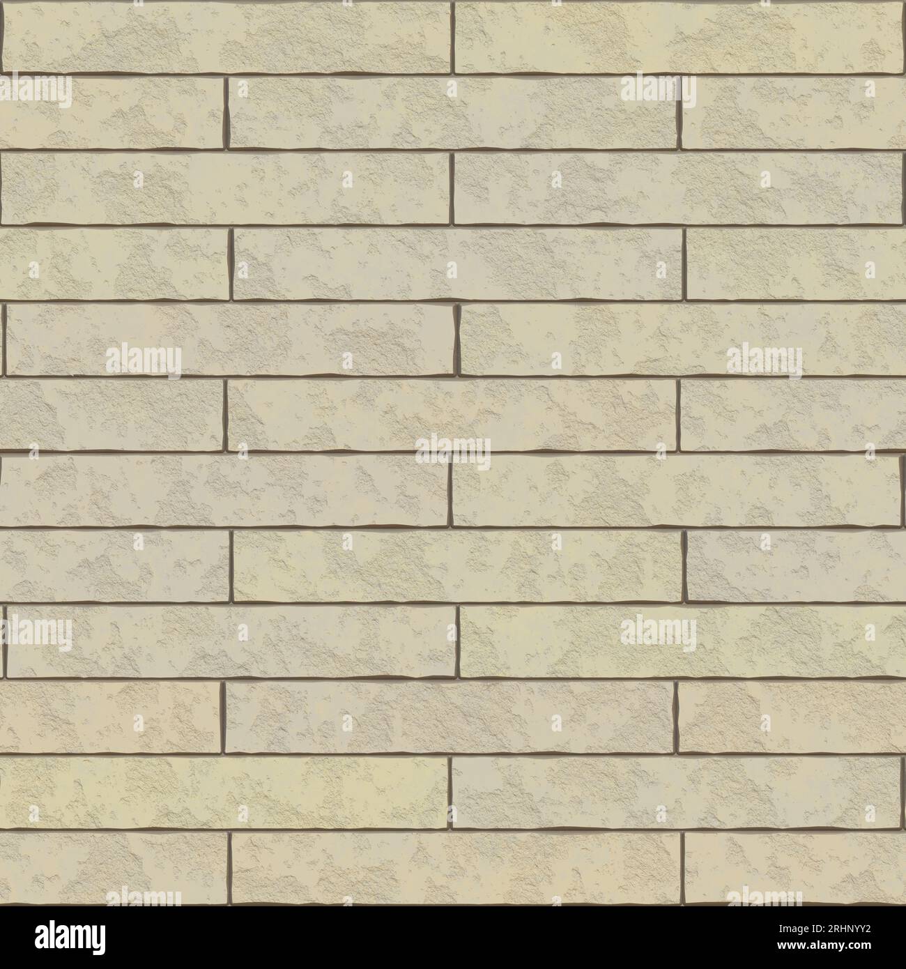 Seamless background of beige bricks. Seamless old sandstone brick wall