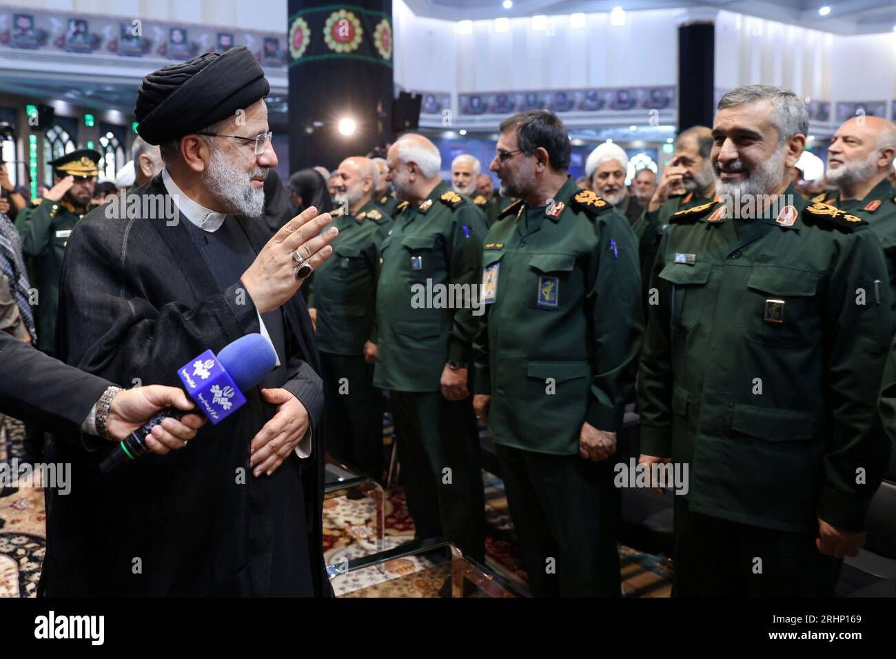 Tehran, Iran. 18th Aug, 2023. Iranian president EBRAHIM RAISI (L ...