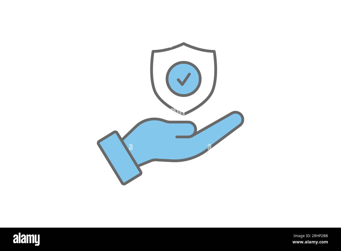 Protection icon. Icon related to Search Engine Optimization. suitable for web site design, app, user interfaces. flat line icon style. Simple vector d Stock Vector