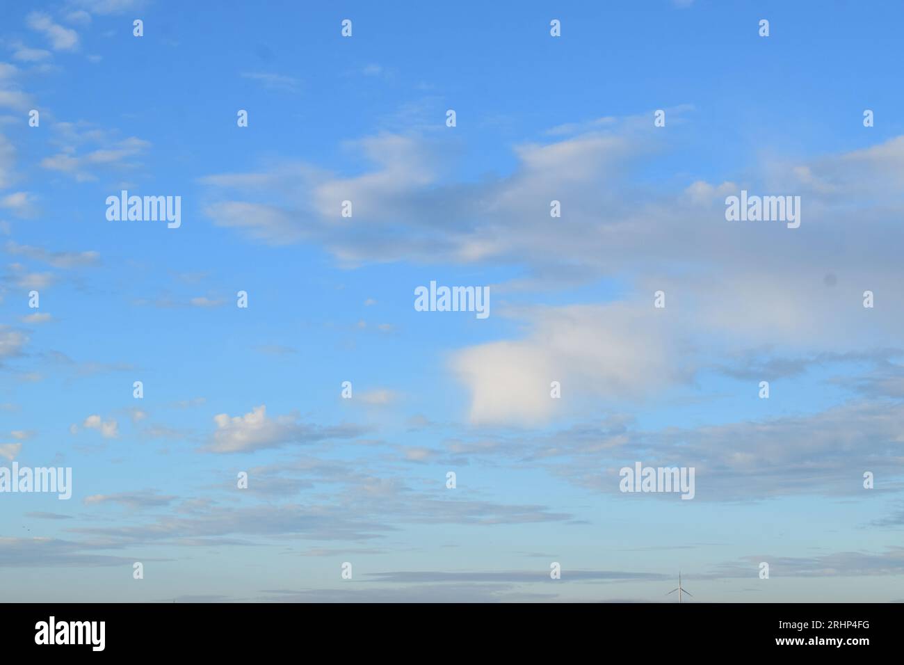 light clouds in blue sky Stock Photo