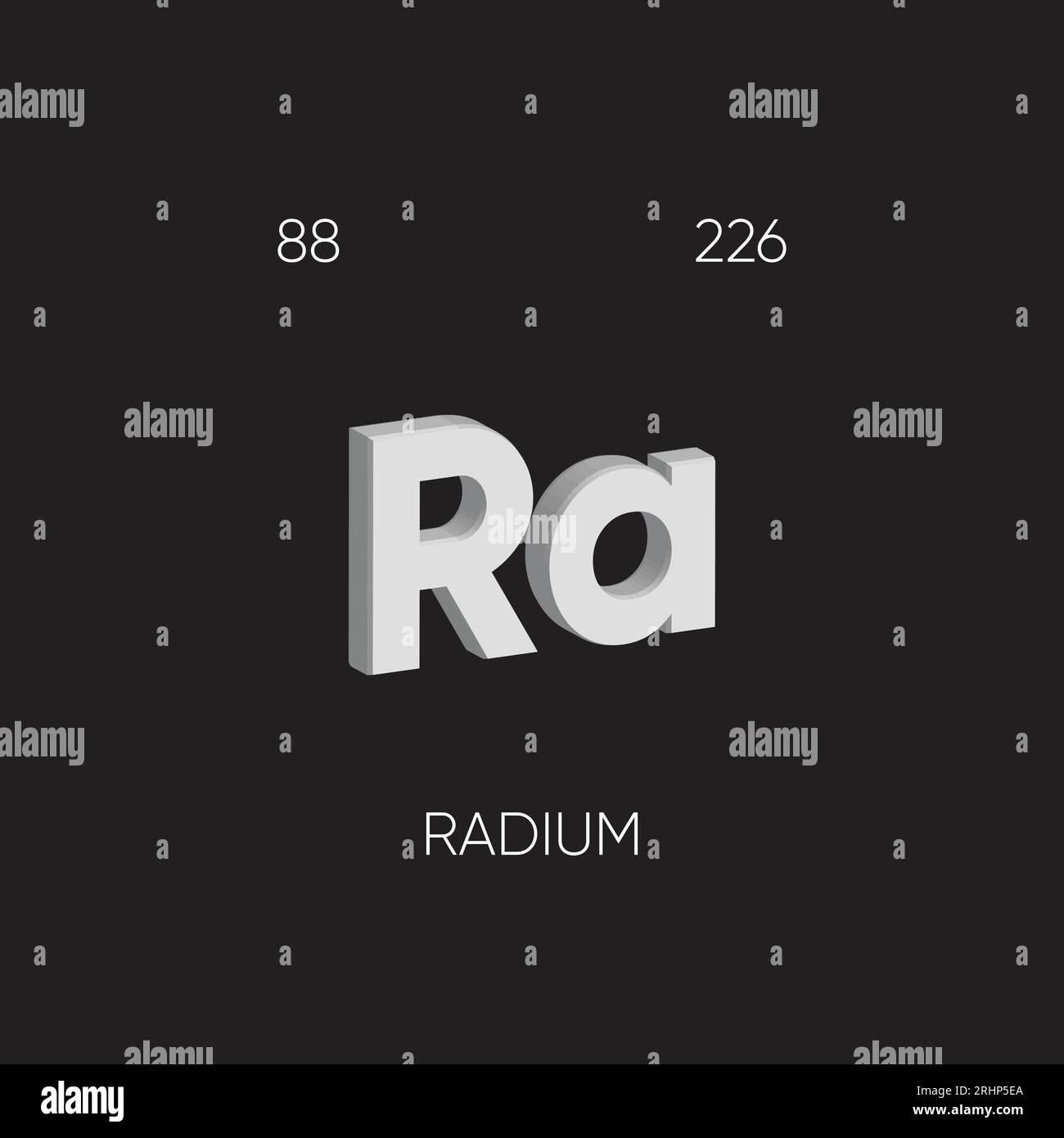 One of the Periodic Table Elements with name and atomic number Stock ...