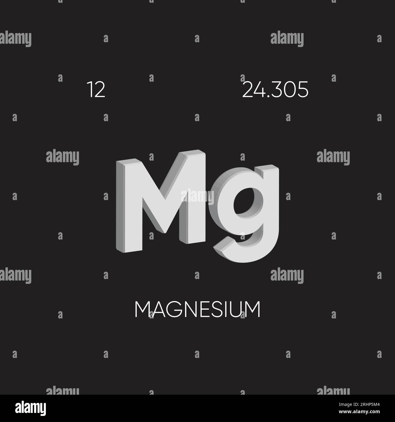 One of the Periodic Table Elements with name and atomic number Stock