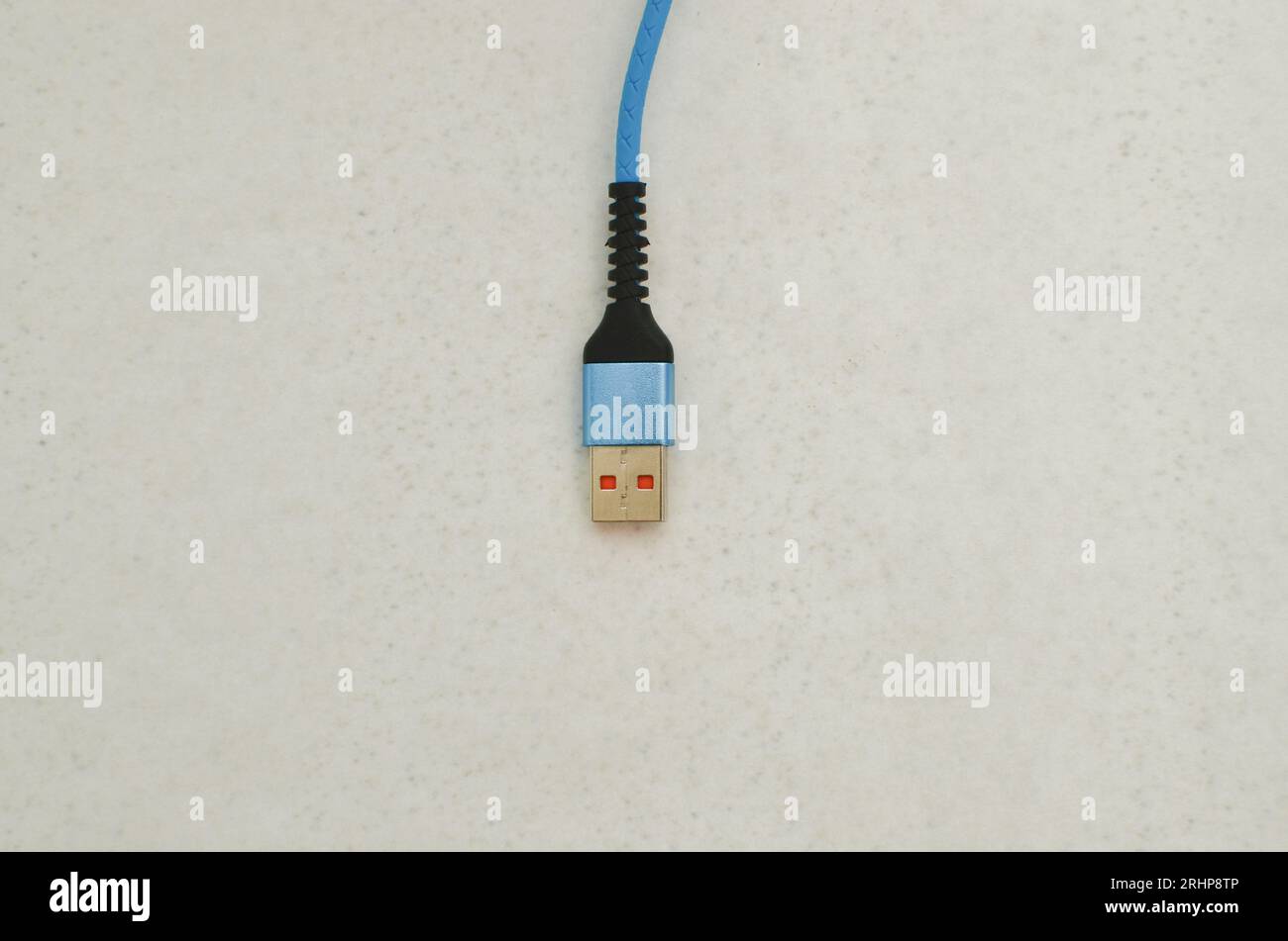 USB cable connection detail highlighted on a clear surface, perfect for
