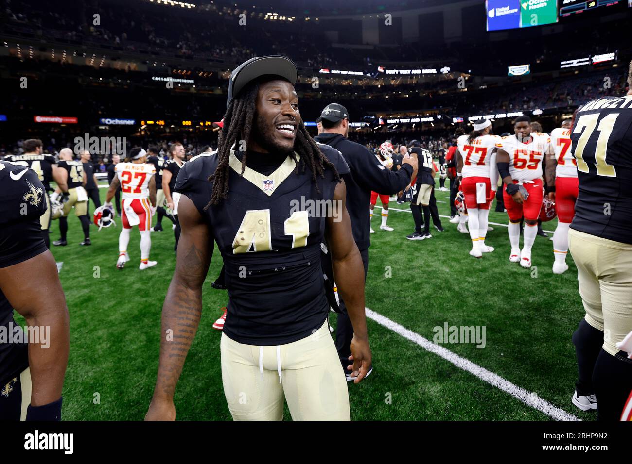 New Orleans Saints running back Alvin Kamara's first preseason