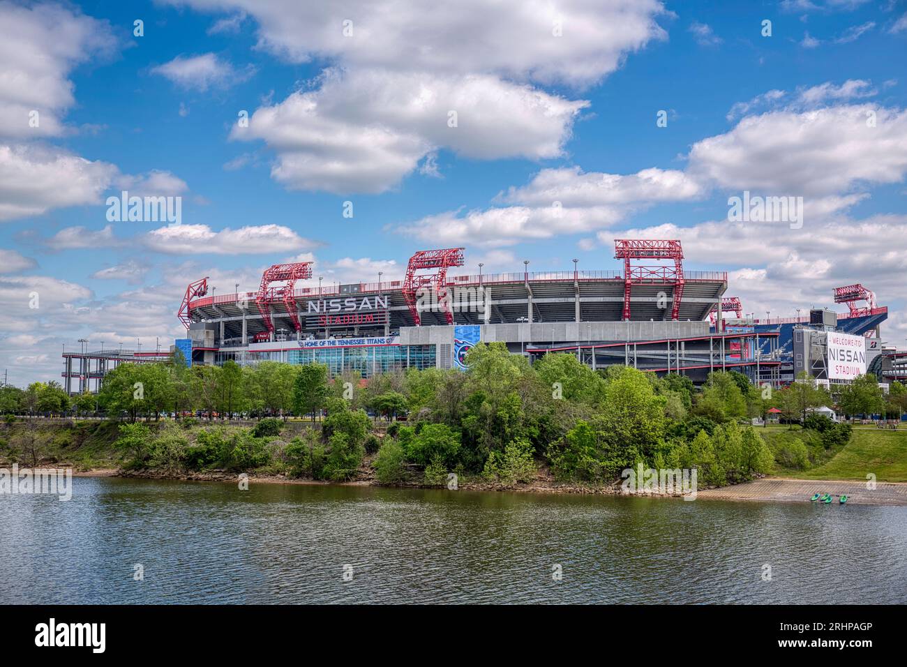 Nissan Stadium at Nashville, Home of The Tennessee Titans, on a sunny ...