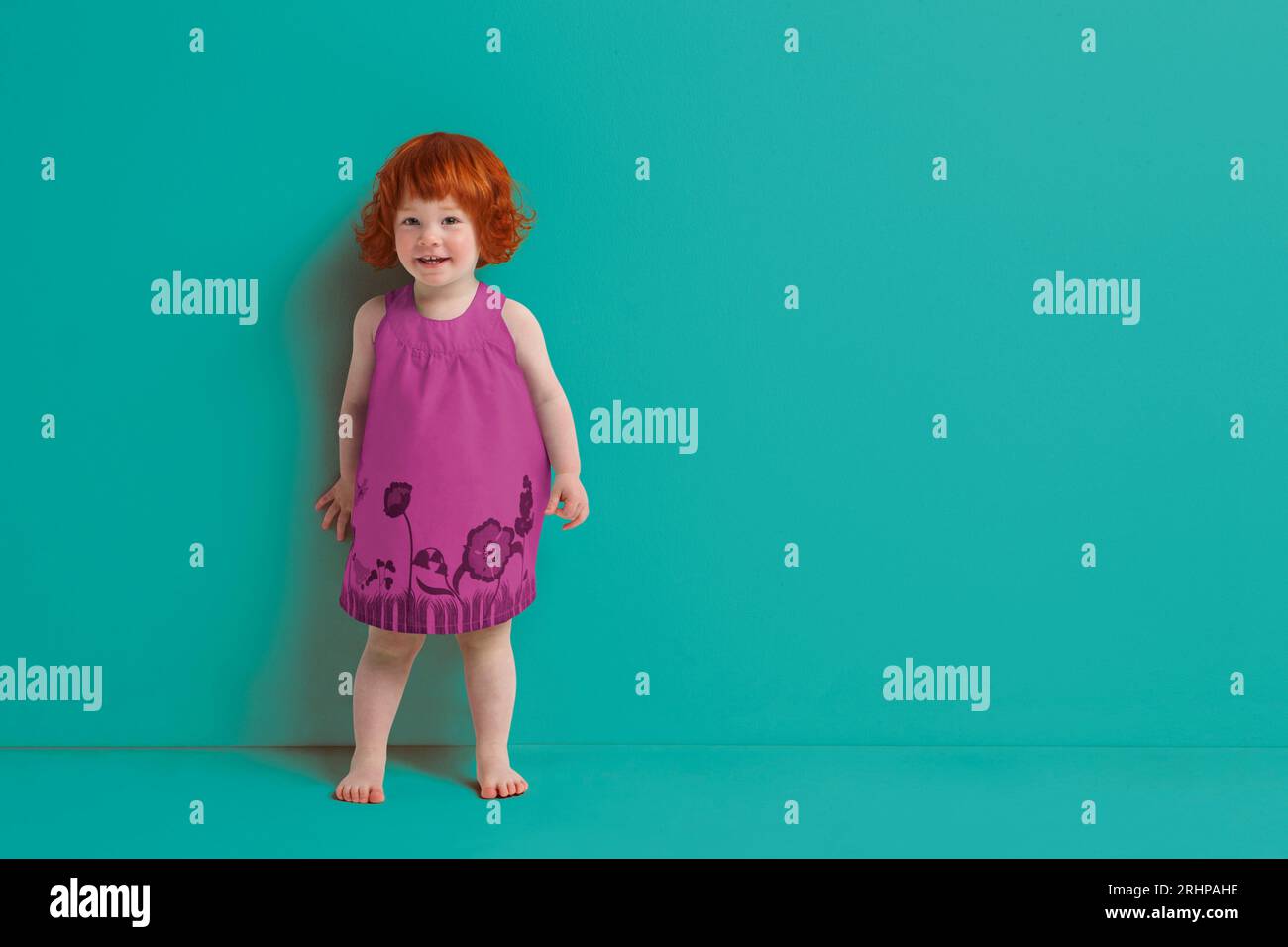 Girl leaning against the wall Stock Photo Alamy