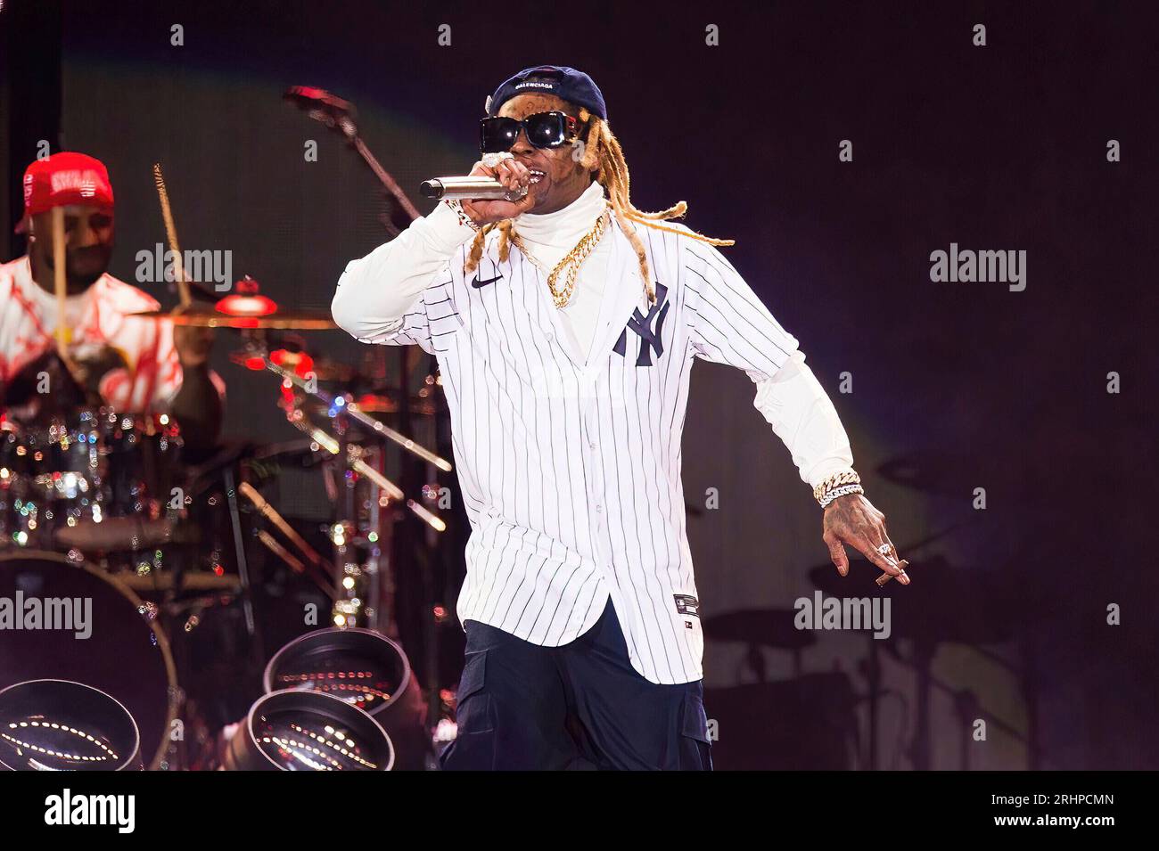 Rapper Lil Wayne performs at Hip-Hop 50 Live, celebrating 50 years of ...