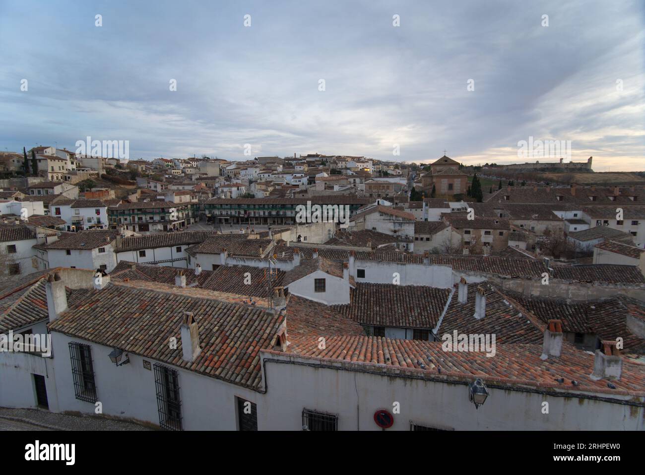 Rooftops of the town of Chinchón.  Tejados del pueblo ed Chinchón Stock Photo