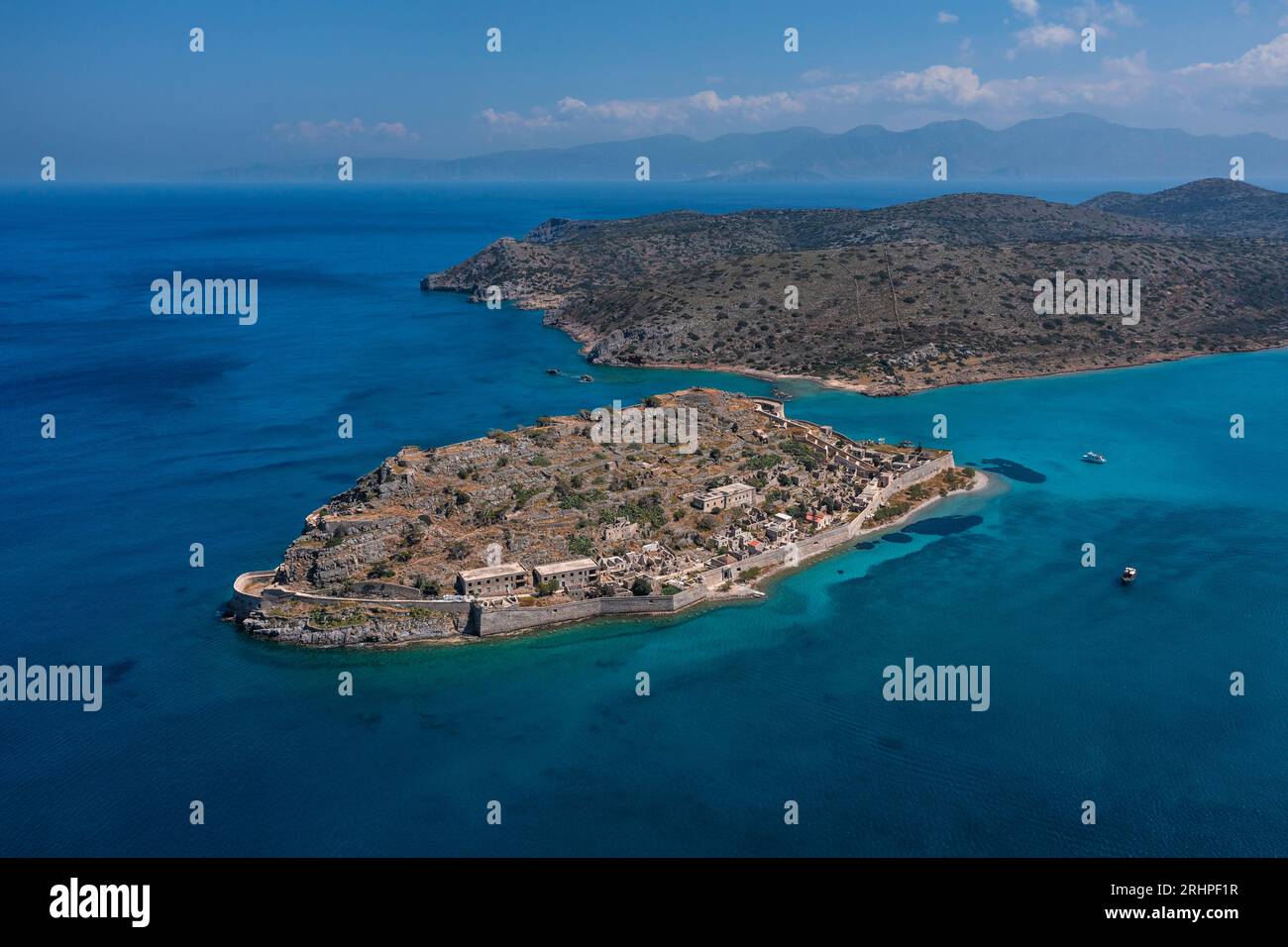 Spinalonga Island Former Leper Island Gulf Of Mirabello Crete 
